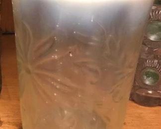 Victorian hand made glass tumblers 