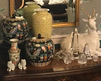 Fine Asian and Italian porcelains 