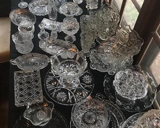 Table filled with Crystal and glass