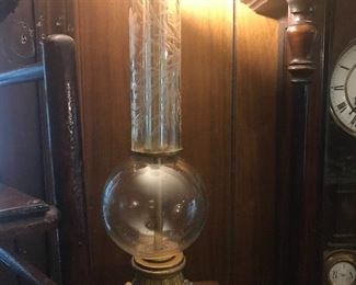 1940s crystal lamp