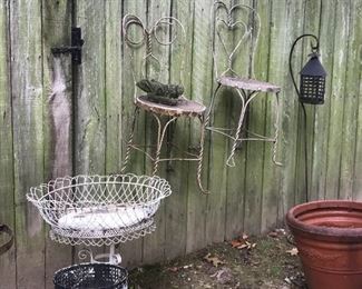 Antique patio items