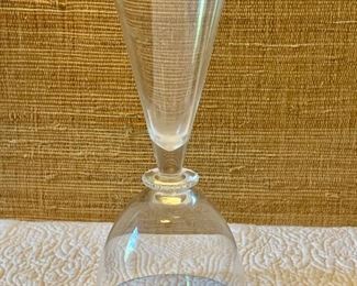 $30 glass vase 12" H, 5" diam.