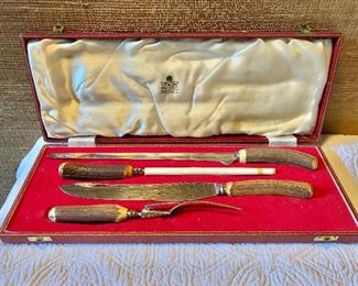 $85 Garrard boxed carving set  Pieces from 10" L to 17"L 