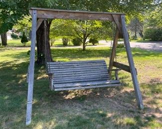 Outdoor swing. 