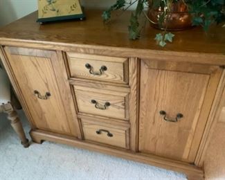 Antique Oak Server