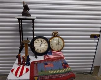 Americana Lot Including Stopwatch Clock