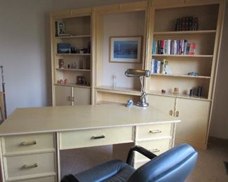 Beautiful and versatile office or den furniture