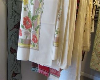 Table linens - lots!  Antique, vintage and new.