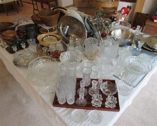 Beautiful crystal and glassware of all kinds.  Lots of candle holders.  Many very unique.