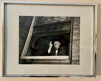 Winston Churchill Framed Photo, V for Victory