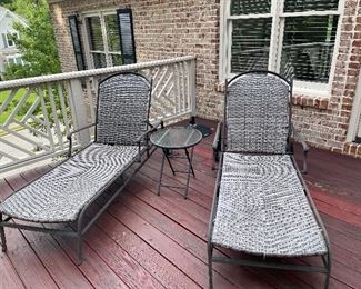 Aluminum patio loungers