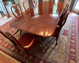 Thomasville Mahogany table and chairs