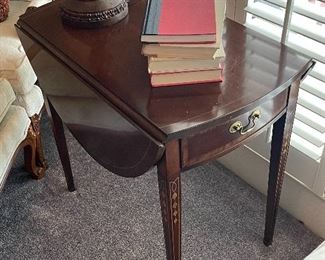 Mahogany Pembroke table by Hickory Manufacturing