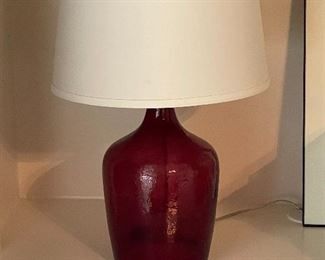 Exotic Blown Glass Table Lamp