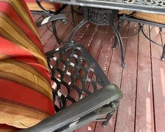 Hampton Bay aluminum patio and chair