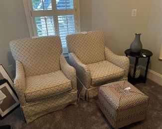 Outrageous Interiors Chairs and Ottoman