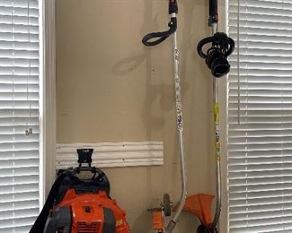 Stihl edger, grass trimmer and blower