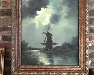 Adrianus Wilhemus Selhorst, artist signed oil on board Dutch artist 