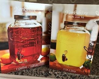 New in box glass dispensers