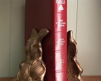 Dogwood brass bookends