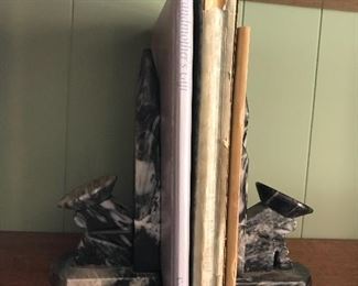 Marble bookends