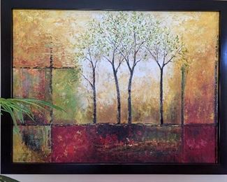 Large contemporary painting.