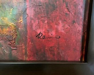 Large contemporary painting.