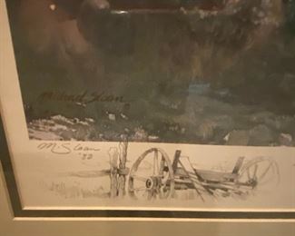 3 large Michael Sloan signed and numbered prints.