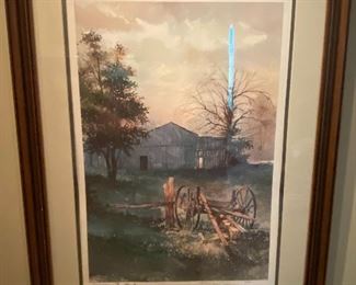 3 large Michael Sloan signed and numbered prints.