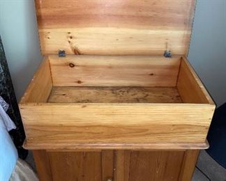 Antique pine dry sink.