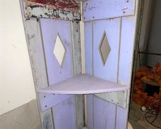 Primitive painted shelf.