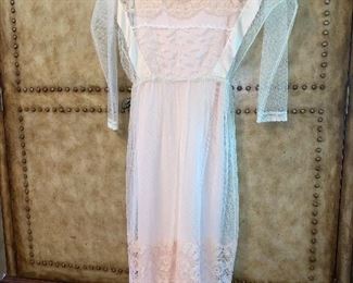 Stunning antique lace lawn dresses.