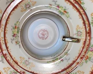 Garden china, made in Japan
Several large sets of dinnerware—photos show only sample place settings
