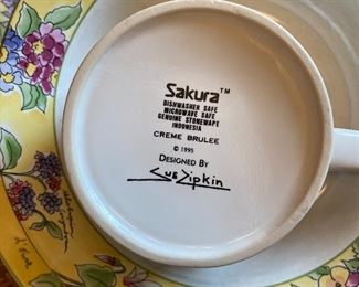 Sakura Creme Brûlée dinnerware
Several large sets of dinnerware—photos show only sample place settings