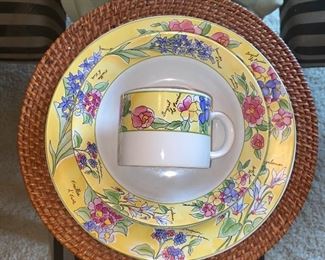 Sakura Creme Brûlée dinnerware
Several large sets of dinnerware—photos show only sample place settings