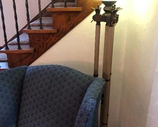 Floor lamp, Heritage wing chair