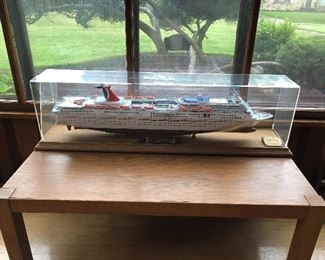 Large travel agency Carnival Cruise Lines model ship “Fun Ship” Fantasy.
1:350 scale, about 42” x 10” x 6”