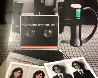 Polaroid mini portrait passport photo camera