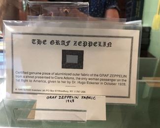 Certified piece of outer fabric from the Graf Zeppelin