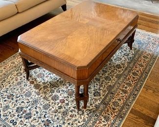 $495 - Vintage Baker coffee table 18"H x 44"L x 29"W
