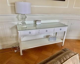 $495 - Happy Chic console with three drawers by Jonathan Adler. 30"H x 60"W x 18"D 