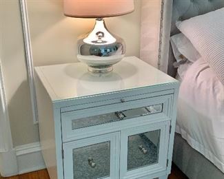 $595 Pair - Z Gallerie "Concerto" night stands with pull out shelves - 31"H x 28"W x 22"D 
