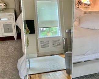$150 - Contemporary standing mirror - 58.5"H x 25"W 