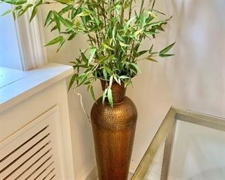 $60 - Floor vase with bamboo. 72"H 