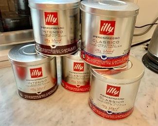$10 each - Illy coffee canisters NEW
