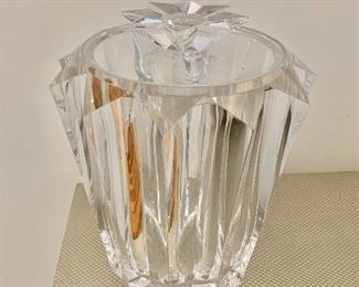 $95- Vintage acrylic ice bucket. 10.5"H x 9' diameter