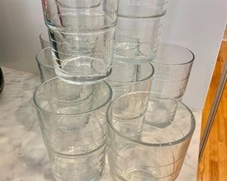 $22 - Set of 11 glasses. 5"H 