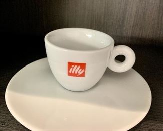 $36 - Set of six illy espresso cup and saucers. 