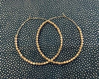 $18 - Fashion earrings #1; large hoops approx 3” diameter