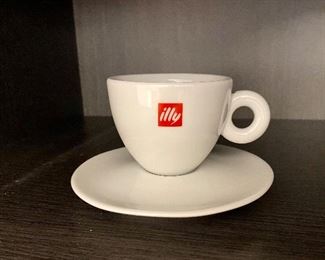 $32 - Set of four illy cappucino cups and saucers
